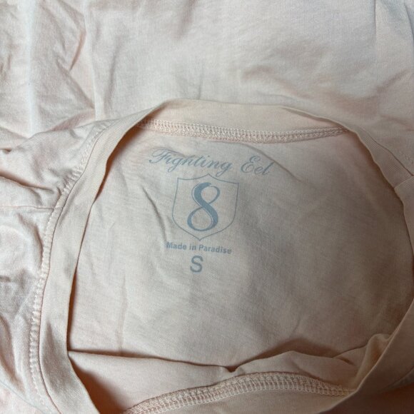 Fighting Eel Womens Graphic T-Shirt Size S Aloha Artsy Hawaiian Floral Love - Picture 4 of 9